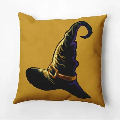 E By Design Witchcraft Square Pillow Cover And Insert In Gold