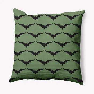 E By Design Witches Brew Polyfill Indoor / Outdoor Square Throw Cushion In Sage