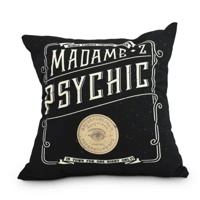 E By Design Witches Brew Square Outdoor Pillow In Blue,cream