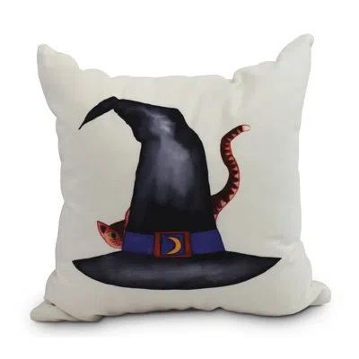 E By Design Witches Brew Square Outdoor Pillow Cover & Insert In Cream