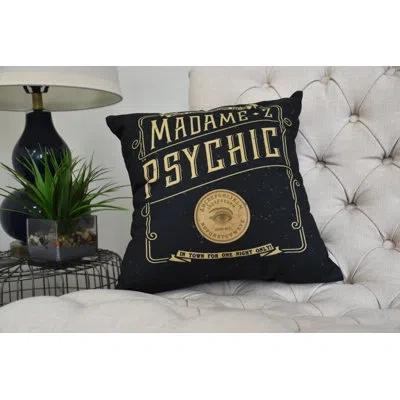 E By Design Witches Brew Square Pillow In Gold,black