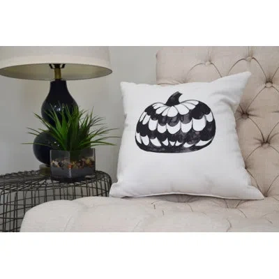 E By Design Witches Brew Square Pillow In White