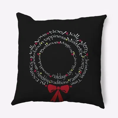 E By Design Words Of Peace Sqaure Pillow Cover & Insert