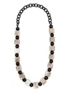 E 'clat Black Beaded Necklace