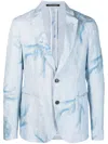 E 'clat Printed Single Breasted Jacket