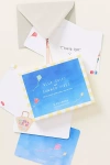 E. Frances Anthropologie X  Paper Blue Skies And Summer Vibes Notecard Set In Blue