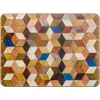 E. Inder Designs Green / Brown / Neutrals Four Placemats Set. Heat Resistant Melamine Coating. Warm Earthy Colours Fr In Multi