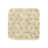 E. Inder Designs Neutrals Six Coasters Neutral Scandinavian Mottled Green & Light Grey. Heat Proof Melamine. In Neutral