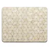 E. Inder Designs Green / Grey Six Large Placemats In Neutral Light Green And Grey Scandinavian Style. Heat Resistant  In Multi