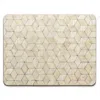 E. Inder Designs Green / Grey Six Placemats Set In Scandinavian Style Geometric Design. Light Green & Grey Heat Proof In Multi