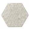 E. Inder Designs Green / Neutrals Four Placemats Neutral Scandi Design. Hexagonal. Heat Resistant Melamine. Please Me In Neutral