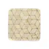 E. Inder Designs Neutrals Six Coasters Neutral Scandinavian Mottled Green & Light Grey. Heat Proof Melamine. In Neutral