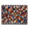 E. Inder Designs Red / Green Chopping Board Toughened Smooth Recycled Glass. Harlequin Mosaic Design. Heat Resistant 