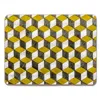 E. Inder Designs Yellow / Grey Placemats Set Of Six Mid Century Style. Heat Proof. U K Size Please Measure Plate Befo In Multi