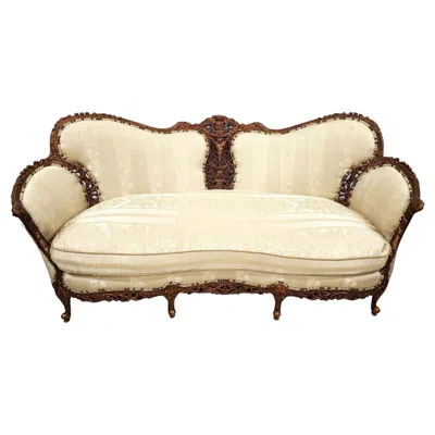 Pre-owned E. J. Victor Vintage Sofa By Carol Hicks Bolton & Ej Victor With Pillows In Brown