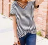 E. Luna Animal Crossing Top In Black/white Stripe In Multi