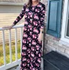 E. Luna Floral Statement Maxi Dress In Multicolor