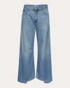 E.l.v Denim E. L.v. Denim Women's Freya Low-rise Wide-leg Jeans In Blue