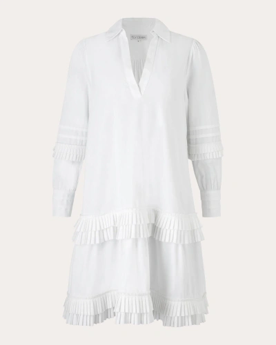 E.l.v. Denim E. L.v. Denim Women's Marlow Pintucked Dress In White