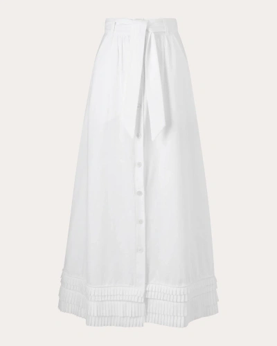 E.l.v Denim E. L.v. Denim Women's Mimma Poplin Skirt In White