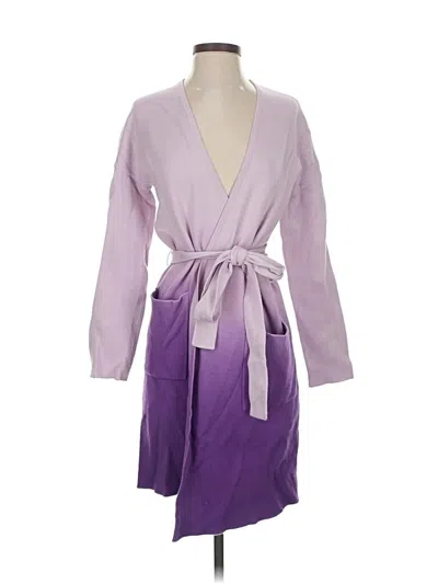 Pre-owned E3 By Etcetera Cardigan Sweater In Purple