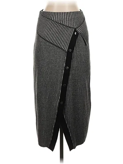 Pre-owned E3 By Etcetera Casual Skirt In Gray