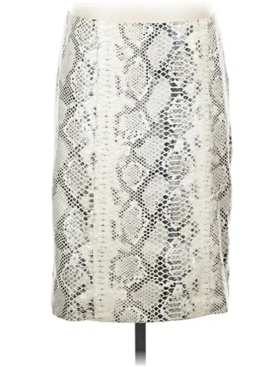 Pre-owned E3 By Etcetera Formal Skirt In Silver