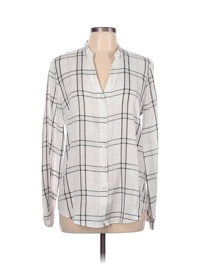 Pre-owned E3 By Etcetera Long Sleeve Button Down Shirt In White