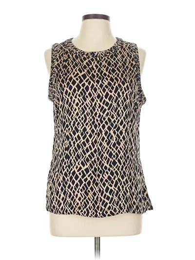 Pre-owned E3 By Etcetera Sleeveless Blouse In Black