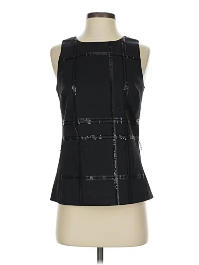 Pre-owned E3 By Etcetera Sleeveless Blouse In Black
