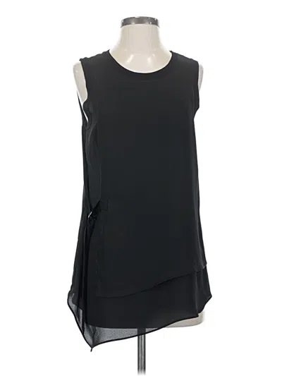 Pre-owned E3 By Etcetera Sleeveless Blouse In Black