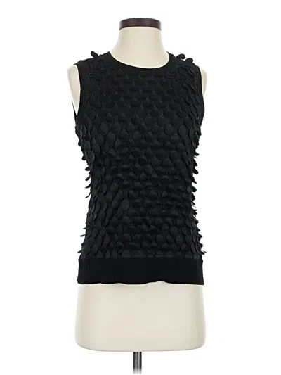 Pre-owned E3 By Etcetera Sleeveless Blouse In Black
