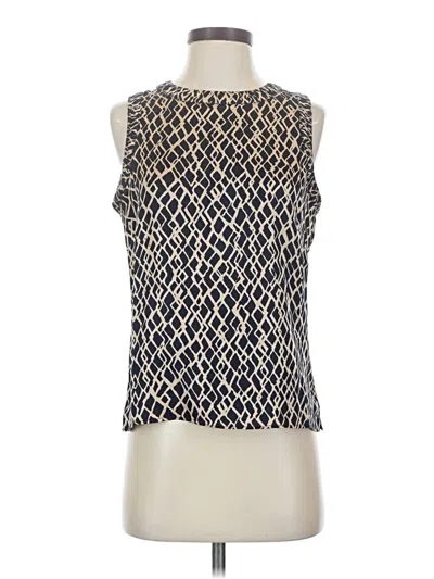 Pre-owned E3 By Etcetera Sleeveless Blouse In Blue