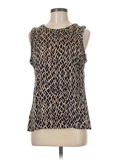 Pre-owned E3 By Etcetera Sleeveless Blouse In Gold