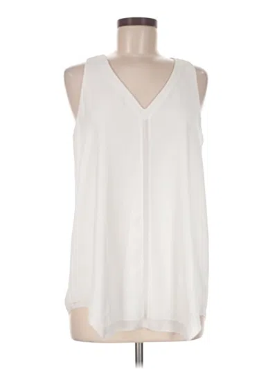 Pre-owned E3 By Etcetera Sleeveless Blouse In Ivory