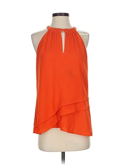 Pre-owned E3 By Etcetera Sleeveless Blouse In Orange