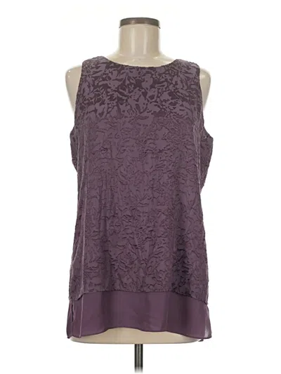 Pre-owned E3 By Etcetera Sleeveless Blouse In Purple