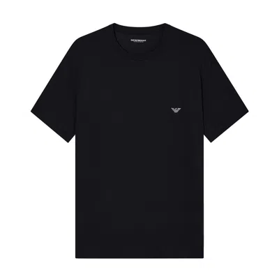 Ea Bodywear Stretch Modal Crewneck T-shirt In Black