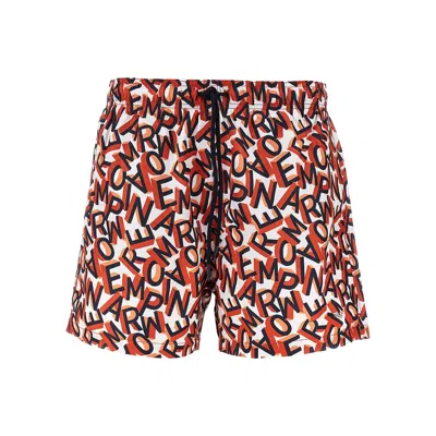 Ea Bodywear Swimpants With Lettering Logo Print