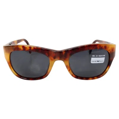 Pre-owned Ea7 1990s Emporio Armani Brown Tortoise Wayfarer Sunglasses