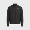 Ea7 Official Store Core Identity Bomberjacke Mit Kapuze Aus Funktionsgewebe In Black