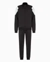 Ea7 7 Lines Tracksuit In Technical Fabric In Black