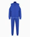 Ea7 7 Lines Tracksuit In Technical Fabric In Blue