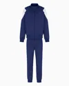 Ea7 7 Lines Tracksuit In Technical Fabric In Blue