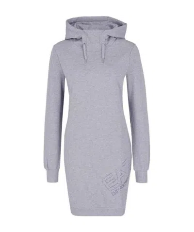 Ea7 A Dress With A Hot Diamond Logo In Gray