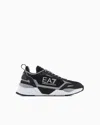 Ea7 Ace Runner Mesh Sneakers In Black