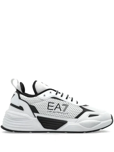 Ea7 Ace Runner Sneakers In White