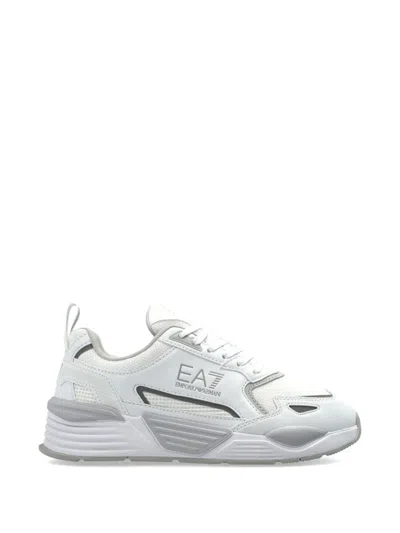 Ea7 Ace Runner Sneakers In White
