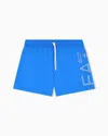 Ea7 Active Swimsuit In Technical Fabric In Blue