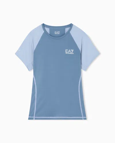 Ea7 Active Tops In Blue